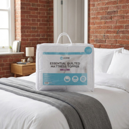 My Home Quilted Mattress Topper  - White/King - Wilko - thumbnail 3