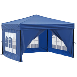 vidaXL 3 x 3m Blue Foldable Party Tent with Sidewalls - Wilko - thumbnail 4