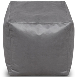 Kaikoo Grey Brushed Faux Suede Cube Bean Bag Chair - Wilko - thumbnail 4