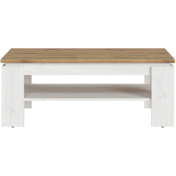 Florence Celesto White and Oak Coffee Table - Size: 67 x 110 x 43cm - Furniture to Go - Wilko - thumbnail 4