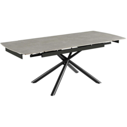DS Living Kairo 6 Seater Extendable Dining Table Grey Concrete - Wilko - thumbnail 3