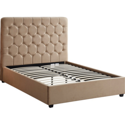 Seconique Madison King Size Fawn Velvet Fabric Bed Frame - Wilko - thumbnail 3