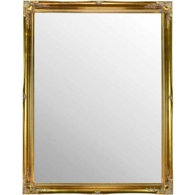 MirrorOutlet Hamilton Vintage Gold Antique Wall Mirror 116 x 90cm - Wilko - image 1