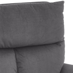 Living and Home Dark Grey Contemporary Upholstered Swivel Armchair - Size: Single - Multi - Wilko - thumbnail 4