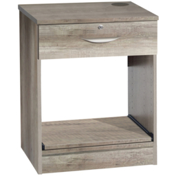 R White Cabinets Single Drawer Printer Desk Stand Grey - Size: 72.8 x 60 x 54cm - Wilko - thumbnail 3