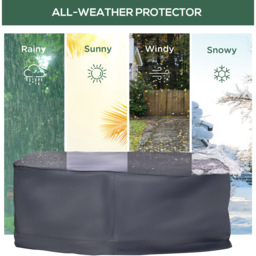 Outsunny Grey Outdoor Patio Furniture Cover 94 x 135 x 235cm - Size: 235 x 135 x 94cm - Wilko - thumbnail 6