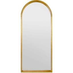 The Naturalis Solid Oak Framed Arched Leaner Wall Mirror 190 x 85cm - Cream - MirrorOutlet - Wilko - thumbnail 1