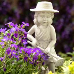 Marco Paul Resin Gardening Boy Girl Set - Size: 27 x 20 x 10cm - Grey - Wilko - thumbnail 6