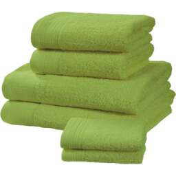 Rapport Home Chatsworth Super Soft 600gsm Combed Cotton Green Face Towel - Size: 0.1 x 30 x 30cm - Wilko