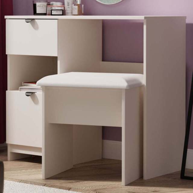 Crowndale Bora 2 Drawer Single Shelf Kashmir Matt Vanity - Size: 39 x 95 x 80cm - Cream - Wilko - image 1