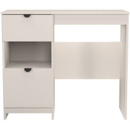 Crowndale Bora 2 Drawer Single Shelf Kashmir Matt Vanity - Size: 39 x 95 x 80cm - Cream - Wilko - thumbnail 3