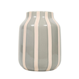 Sofia Striped Ceramic Vase Blue - Wilko - thumbnail 4