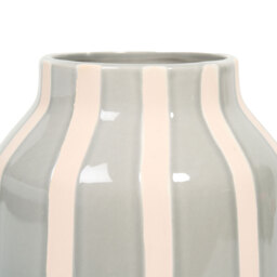 Sofia Striped Ceramic Vase Blue - Wilko - thumbnail 3