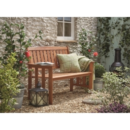 Outdoor Essentials Camillion Brown Bench - Size: 2 Seater - Wilko - thumbnail 2