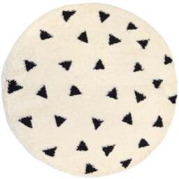 Homemaker Multicolour Snug Triangles Shaggy Rug 100cm - Size: 100 x 100cm - Wilko - thumbnail 1