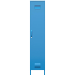 Novogratz Cache Single Door Blue Metal Locker Storage Cabinet - Size: 184 x 38 x 40cm - Wilko - thumbnail 4