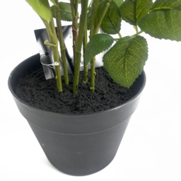 Leaf Pink Blush Rose Artificial Plant in Pot 60cm - Size: 60 x 30 x 30cm - Botanik - Wilko - thumbnail 4