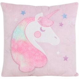 Unicorn Star Cushion - Pink - Wilko - thumbnail 1