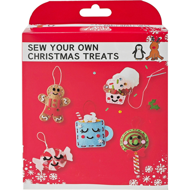Sew Your Own Christmas Treats Kit - Red - Crafty Club - Wilko - image 1