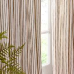 Yard Hebden Cream Striped Cotton Pencil Pleat Curtains 117 x 183cm - Size: 183 x 117 x 1cm - Wilko - thumbnail 4