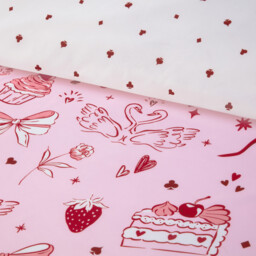 Lucky In Love Duvet Set Blush Superking - Size: Super King - My Home - Wilko - thumbnail 5