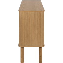 Florence Langley 4 Shelf Oak Sideboard with Sliding Door - Brown - Furniture To Go - Wilko - thumbnail 6