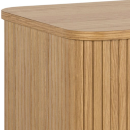 Florence Langley 4 Shelf Oak Sideboard with Sliding Door - Brown - Furniture To Go - Wilko - thumbnail 7