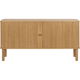 Florence Langley 4 Shelf Oak Sideboard with Sliding Door - Brown - Furniture To Go - Wilko - thumbnail 4