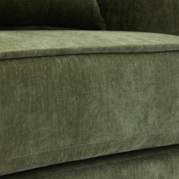 Living and Home Green Fleece Fabric Armchair with Cushions - Size: 83 x 80 x 79cm - Wilko - thumbnail 4