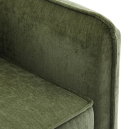 Living and Home Green Fleece Fabric Armchair with Cushions - Size: 83 x 80 x 79cm - Wilko - thumbnail 6