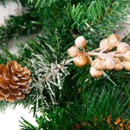 Best Artificial Gold Frosted Christmas Garland 270cm - Wilko - thumbnail 5