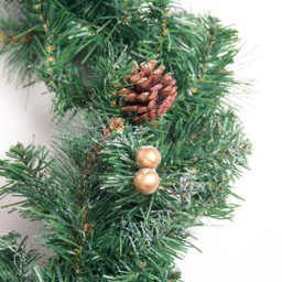 Best Artificial Gold Frosted Christmas Garland 270cm - Wilko - thumbnail 7