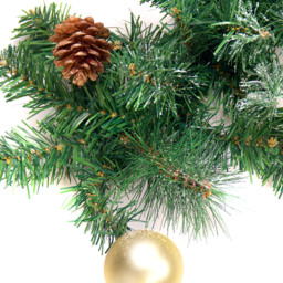 Best Artificial Gold Frosted Christmas Garland 270cm - Wilko - thumbnail 6