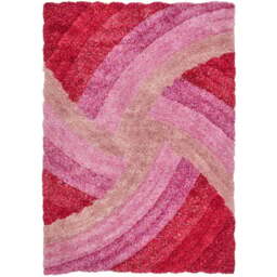 DS Living Stella Pink Ultra Plush Rug 160 x 230cm - Wilko - thumbnail 1