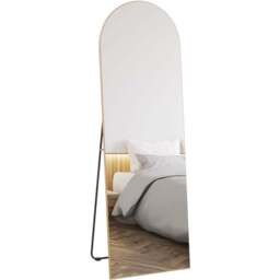 Portland Gold Tone Full Length Mirror 50 x 150cm - Size: 150 x 50cm - Wilko - thumbnail 1