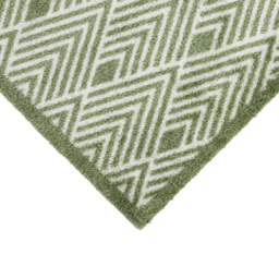 JVL Mega Green Geo Latex Backed Door Runner 57 x 150cm - Size: 150 x 57 x 1cm - Wilko - thumbnail 5