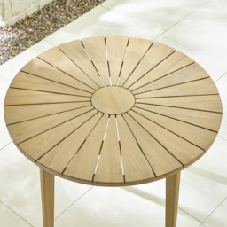 Furniturebox Jarrow and Metz 4 Seater Round Wooden Dining Set Light Teak - Brown - Wilko - thumbnail 3