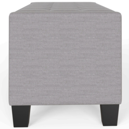 GFW Verona Grey Ottoman Storage Bench - Size: 39 x 104 x 39cm - Wilko - thumbnail 7