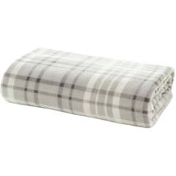 Deyongs Dark Grey Check Pattern Snuggle Touch Throw 140 x 180cm - Wilko - thumbnail 1