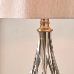 Pacific Lifestyle Jenna Antique Brass Metal Twist Table Lamp - Gold - Wilko - thumbnail 5