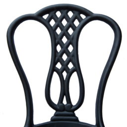 HOMCOM 3 PC Cast Aluminium Bistro Set - Size: 2 Seater - Black - Wilko - thumbnail 5