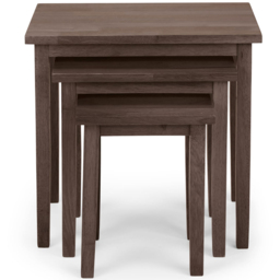 Julian Bowen Cleo Walnut Nest of Tables Set of 3 - Size: 46 x 48 x 33cm - Wilko - thumbnail 4