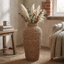 Seagrass Vase 55cm - Natural - Wilko - thumbnail 5
