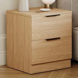 Vida Designs Terga 2 Drawer Pine Bedside Cabinet - Wilko