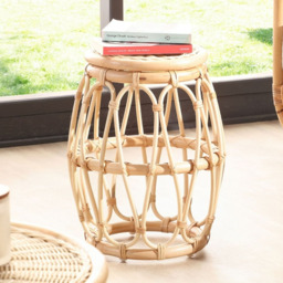Desser Furniture Bejing Natural Rattan Lamp Table - Size: 45.0 cm x 36.0 cm x 36.0 cmcm - Brown - Wilko - thumbnail 4