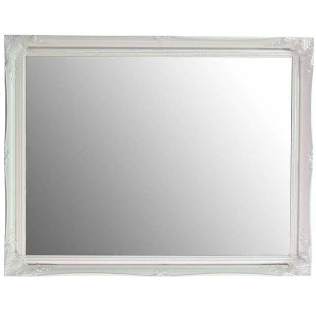 MirrorOutlet Hamilton White Shabby Chic Wall Mirror 117 x 91cm - Wilko - image 1