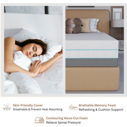 Sliding Wardrobes 4U King Size Smart Hard Foam Pressure Relief Mattress - White - Wilko - thumbnail 6