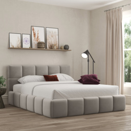 DS Living Ovella King Size Pebble Cubed Bed Frame - Grey - Wilko - thumbnail 5