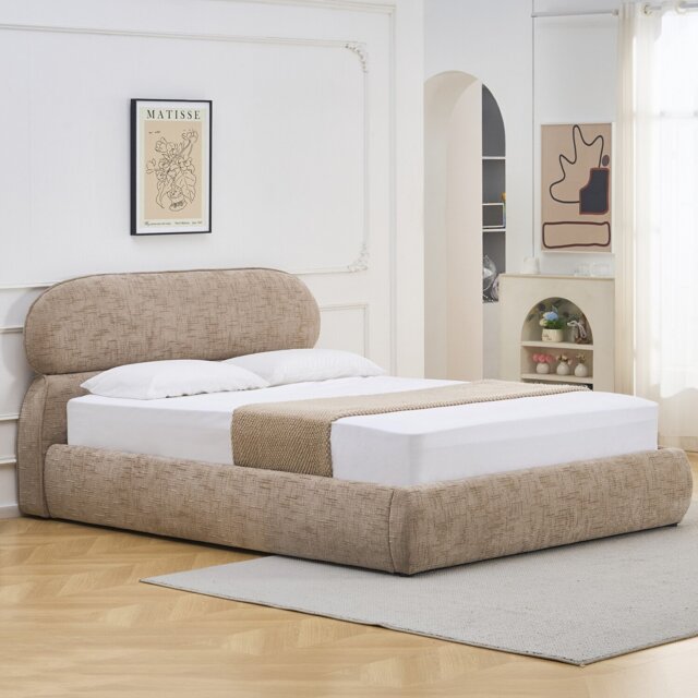 Rhea Ottoman Bed Brown King - Wilko - image 1