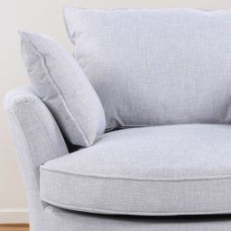 Artemis Home Irwin Smoke Swivel Cuddle Chair - Size: Single - Grey - Wilko - thumbnail 4